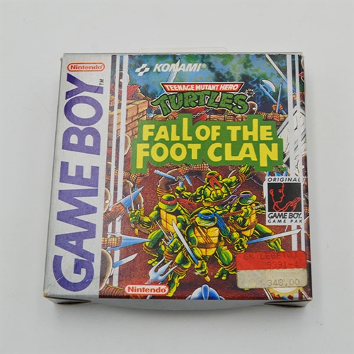 Teenage Mutant Hero Turtles Fall of the Foot Clan - I æske - GameBoy Original (B Grade) (Genbrug)